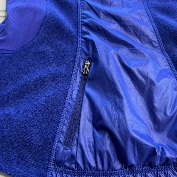 Lululemon Gust Buster Blue Running Sleeveless Jacket Vest Blue Size XS/S - Picture 7 of 7